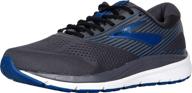 brooks addiction blackened pearl black men's shoes for athletic logo