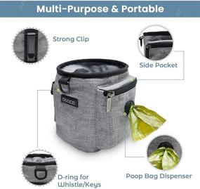 img 3 attached to 🐶 Nvcturne Dog Treat Pouch - Easy Carry Pet Toy & Treat Bag for Hands-Free Puppy Training, Kibble, Treats