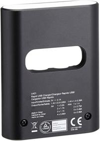 img 3 attached to Black Amazon Basics Rapid USB Battery Charger for Ni-MH AA / AAA Nickel-Metal Hydride Batteries
