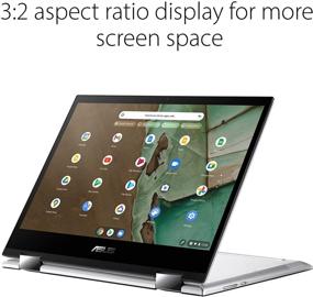 img 2 attached to 🖥️ ASUS Chromebook Flip CM3, 12-дюймовый сенсорный дисплей HD NanoEdge, процессор MediaTek 8183, графический процессор Arm Mali-G72 MP3, 32 Гб памяти, 4 Гб ОЗУ, Wi-Fi 5, Chrome OS, алюминий, минерально-серый, CM3200FVA-DS42T - Оптимизированное название продукта: "ASUS Chromebook Flip CM3, 12-дюймовый сенсорный HD дисплей NanoEdge, процессор MediaTek 8183, графический процессор Arm Mali-G72 MP3, 32 Гб памяти, 4 Гб ОЗУ, Wi-Fi 5, Chrome OS, алюминий, минерально-серый, CM3200FVA-DS42T