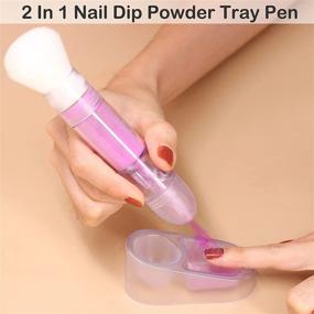 img 1 attached to 💅 Dip Powder Recycling Tray Pen: The Ultimate Mess-Free Tool for Nail Technicians and Beginners