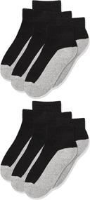 img 4 attached to 🔍 Optimized Search: Jefferies Socks Boys' Pack of 6 Seamless Quarter-Height Half Cushion Socks