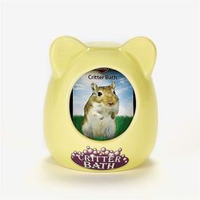 img 2 attached to 🐹 Optimized Ceramic Critter Bath for Dwarf Hamsters and Gerbils by Kaytee - Color May Vary