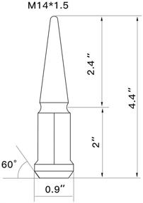 img 3 attached to Гайки с шипами M14X1