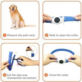 img 1 attached to 🐶 LaRoo Led Dog Collar Light: USB Rechargeable, Waterproof & Reflective for Safe Night Walking - Ideal for Large, Medium, and Small Dogs