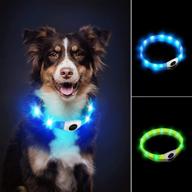 🐶 laroo led dog collar light: usb rechargeable, waterproof & reflective for safe night walking - ideal for large, medium, and small dogs logo