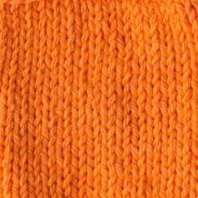 img 2 attached to 🧶 Lily Sugar 'N Cream Super Size Solid Yarn, 4oz, Medium 4 Gauge, 100% Cotton - Vibrant Hot Orange - Machine Wash & Dry