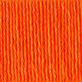 img 3 attached to 🧶 Lily Sugar 'N Cream Super Size Solid Yarn, 4oz, Medium 4 Gauge, 100% Cotton - Vibrant Hot Orange - Machine Wash & Dry