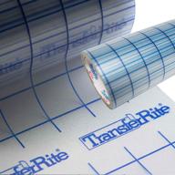 📏 10yd transfer paper w/grid, clear self adhesive application tape - transferrite 24 inch logo