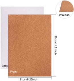 img 3 attached to BENECREAT 8 Pack A4 Cork Sheets - 1mm Thick, Self-Adhesive, Rectangle - Ideal for Coasters, Wall Decoration, Party Crafts: DIY Supplies