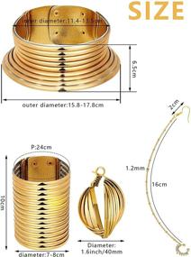 img 2 attached to Африканское массивное ожерелье, браслет, серьги