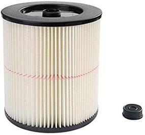 img 2 attached to 🔴 17816 Red Stripe Vacuum Cartridge Filter - Compatible with Craftsman Shop Vac, 8.5 Inches - White/Red