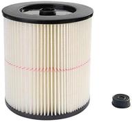 🔴 17816 red stripe vacuum cartridge filter - compatible with craftsman shop vac, 8.5 inches - white/red логотип