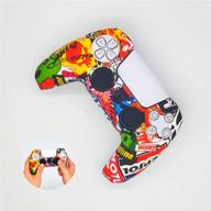 lomas ps5 controller skins - joystick silicone cover protector case for playstation 5 - console skin with ps5 thumb grips - anti slip design controller cover - odor-free (motoracer) логотип