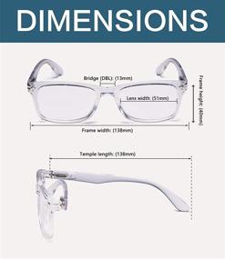 img 3 attached to Timeless Vintage Reading Glasses for Men and Women