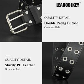 img 2 attached to Chic Transparent Double Grommet Women's Belt Accessories – Fashionably Stylish and Trendy