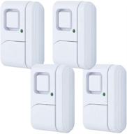 🚪 ge personal security window/door alarm, 4-pack, diy protection, burglar alert, wireless, chime/alarm, easy installation, ideal for home, garage, apartment, dorm, rv and office, 45174, 4 logo