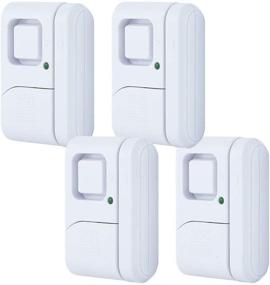 img 4 attached to 🚪 GE Personal Security Window/Door Alarm, 4-Pack, DIY Protection, Burglar Alert, Wireless, Chime/Alarm, Easy Installation, Ideal for Home, Garage, Apartment, Dorm, RV and Office, 45174, 4