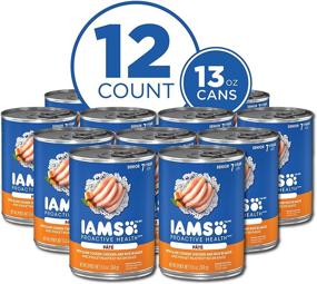 img 3 attached to 🐶 IAMS Puppy & Senior Proactive Health Wet Dog Food, 12 Count 13 oz. Cans
