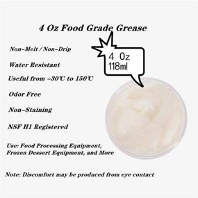 img 3 attached to 4 Ounce Food-Grade Grease & 9709511 Gasket - by HuthBrother, Universally Compatible with Kitchen Stand Mixers