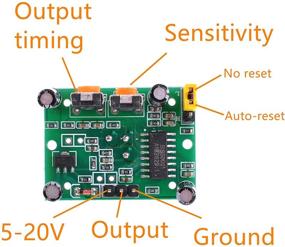 img 1 attached to 🔍 2-Pack HC-SR505 Mini Infrared PIR Human Motion Sensor Detector Module for Arduino - Oiyagai