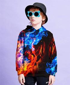 img 2 attached to 👕 Hgvoetty Colorful Novelty Hoodies for Boys' Fashion Clothing