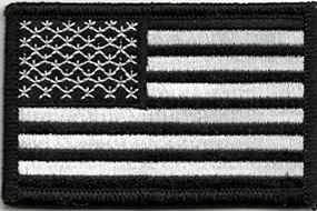 img 2 attached to Premium Tactical USA Flag Patch - Black & White by Gadsden and Culpeper: Enhance Your Gear with Distinct Style