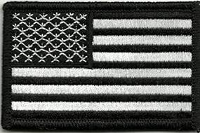 img 1 attached to Premium Tactical USA Flag Patch - Black & White by Gadsden and Culpeper: Enhance Your Gear with Distinct Style