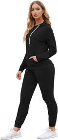 img 2 attached to 👩 Selowin Women's Casual Sweatsuit Set: Stylish Pullover Hoodie and Comfortable Sweatpants for Active Lifestyle