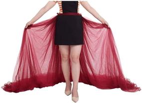 img 3 attached to 🎀 5 Layer Overlay Removable Wedding Birthday Women's Clothing: Elegant Skirts for Special Occasions