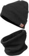 🧢 warm winter beanie hat - insulated polar fleece ski skull cap for men and women - ozero logo