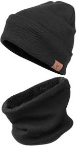 img 4 attached to 🧢 Warm Winter Beanie Hat - Insulated Polar Fleece Ski Skull Cap for Men and Women - OZERO