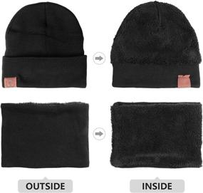 img 2 attached to 🧢 Warm Winter Beanie Hat - Insulated Polar Fleece Ski Skull Cap for Men and Women - OZERO