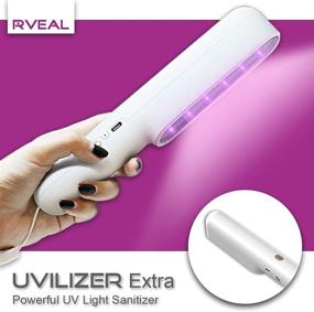 img 3 attached to Rveal UVILIZER Extra - Rechargeable UV-C LED Disinfection Wand, Portable Sterilizer & Germ-Killer for Home, Room, Car - Kills 99% of Germs, Bacteria, Viruses (US)