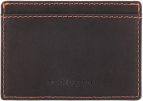 img 1 attached to 🧳 Minimalist Leather Wallet for Men by Motivgear - A Pocket-sized Essential