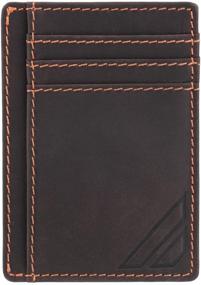 img 2 attached to 🧳 Minimalist Leather Wallet for Men by Motivgear - A Pocket-sized Essential