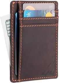 img 3 attached to 🧳 Minimalist Leather Wallet for Men by Motivgear - A Pocket-sized Essential