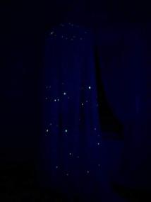 img 1 attached to 🌙 Dream Tada Glow in The Dark Kid's Canopy Set: Glowing Queen Size Net, Moon, and UV Flashlight | Discover the Big Dipper, North Star, and Never Stop Looking Up | Perfect Message Gift