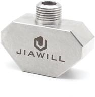 ⛵️ jiawill boat drain plug light splitter: stainless steel 1/2npt adapter for double illumination логотип