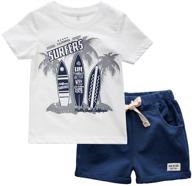 👕 little clothing toddler t shirt shorts: stylish boys' clothing and sets logo