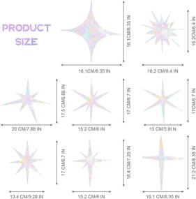 img 3 attached to 24-штучные статические оконные наклейки с крестообразными звездами для предотвращения птичьих столкновений - прозрачные предупреждающие наклейки и наклейки на окно - антистолкновенческие наклейки