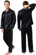 ๐ sleepwear with double pipping and notched pajamas logo