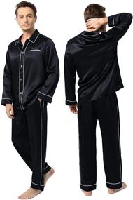 img 4 attached to 🌙 Sleepwear with Double Pipping and Notched Pajamas