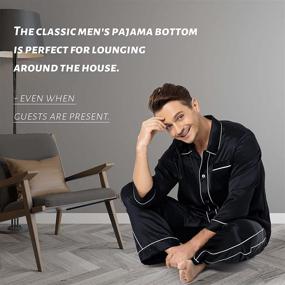 img 3 attached to 🌙 Sleepwear with Double Pipping and Notched Pajamas