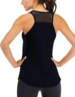 🏋️ ictive breathable mesh racerback workout tank tops for women: stay cool & look stylish during your muscle-building workouts! логотип