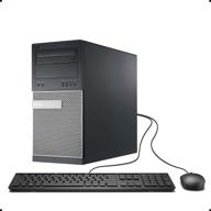 🖥️ dell optiplex 990 tower business desktop computer: intel quad core i5, 8gb ram, 500gb hdd, windows 10 pro (renewed) logo