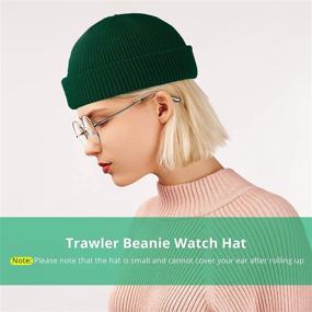 img 2 attached to 🎩 SATINIOR Trawler Beanie: Stylish Roll-up Edge Skullcap Fisherman Hat for Men and Women