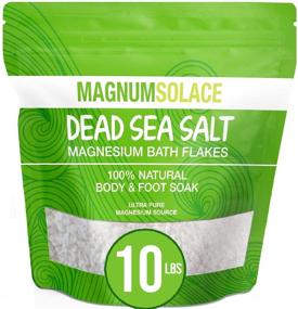 img 4 attached to 🛀 10 LB Bulk Pure Dead Sea Magnesium Chloride Bath Flakes - 100% Natural Therapeutic Bath & Foot Soak for Detox, Exceptional Source | Strong Alternative to Epsom Salt