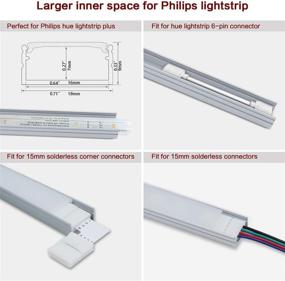 img 2 attached to Muzata Aluminum Extrusion Diffuser U102 Camera & Photo for Video