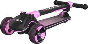 img 3 attached to 🛴 Voyage Sports X8 Folding Scooter, Adjustable Height, Light-Up Wheels